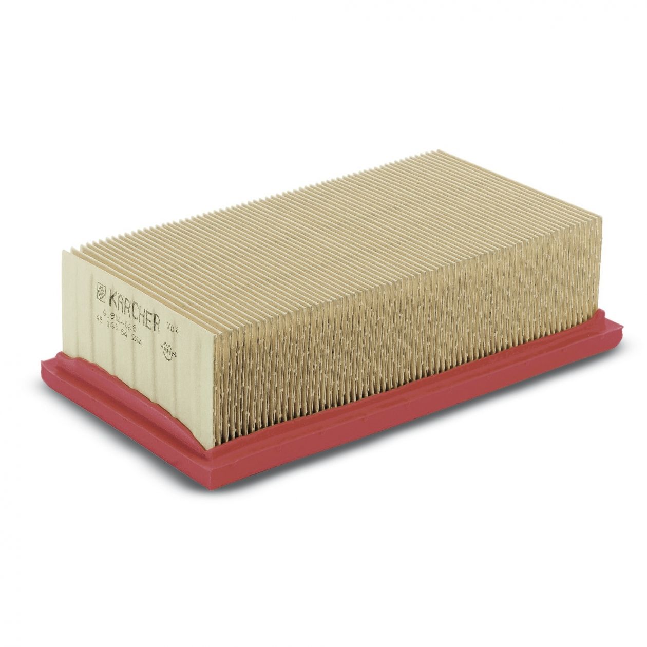 Плоский складчатый бумажный фильтр Karcher для пылесосов серий A, SE